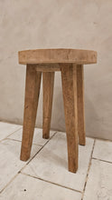 Load image into Gallery viewer, Round Wooden Stool