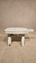 Load image into Gallery viewer, Wood Bench Pedestal in Rustic White