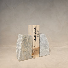 Load image into Gallery viewer, Natural Marble Bookends Classic White