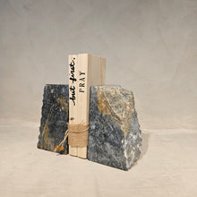 Load image into Gallery viewer, Natural Marble Bookends Black