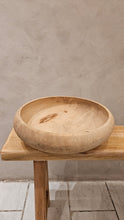 Load image into Gallery viewer, Round Wooden Bowl in Natural