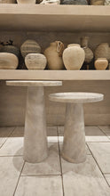 Load image into Gallery viewer, Marble Side Table Set in White