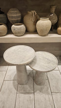 Load image into Gallery viewer, Marble Side Table Set in White