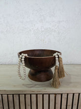 Load image into Gallery viewer, Wood Footed Bowl 12in