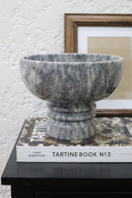 Load image into Gallery viewer, Marble Footed Bowl in Gray