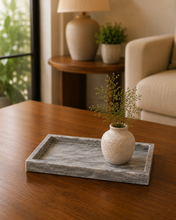 Load image into Gallery viewer, Marble Square Tray in Gray