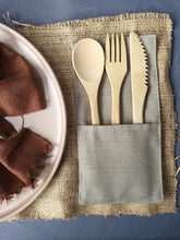 Load image into Gallery viewer, Beige Cutlery Holder (set of 6pcs)