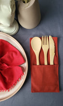 Load image into Gallery viewer, Red Cutlery Holder (set of 6pcs)