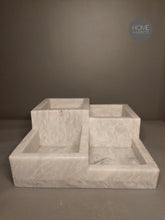 Load image into Gallery viewer, Marble Divided Vanity Organizer