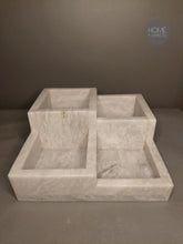 Load image into Gallery viewer, Marble Divided Vanity Organizer