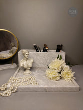 Load image into Gallery viewer, Marble Vanity Organizer with Tray