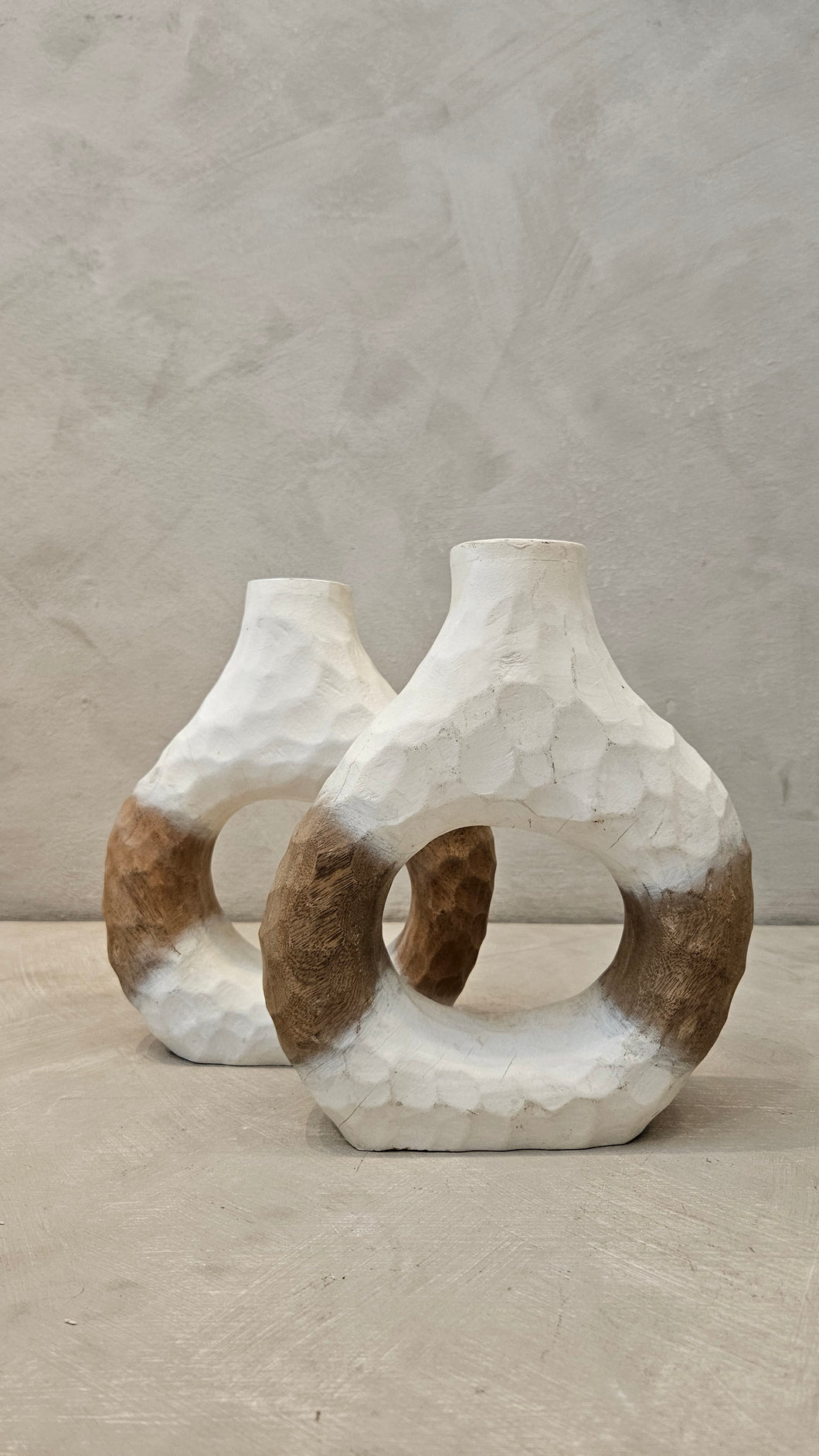 Wood Vintage Vase