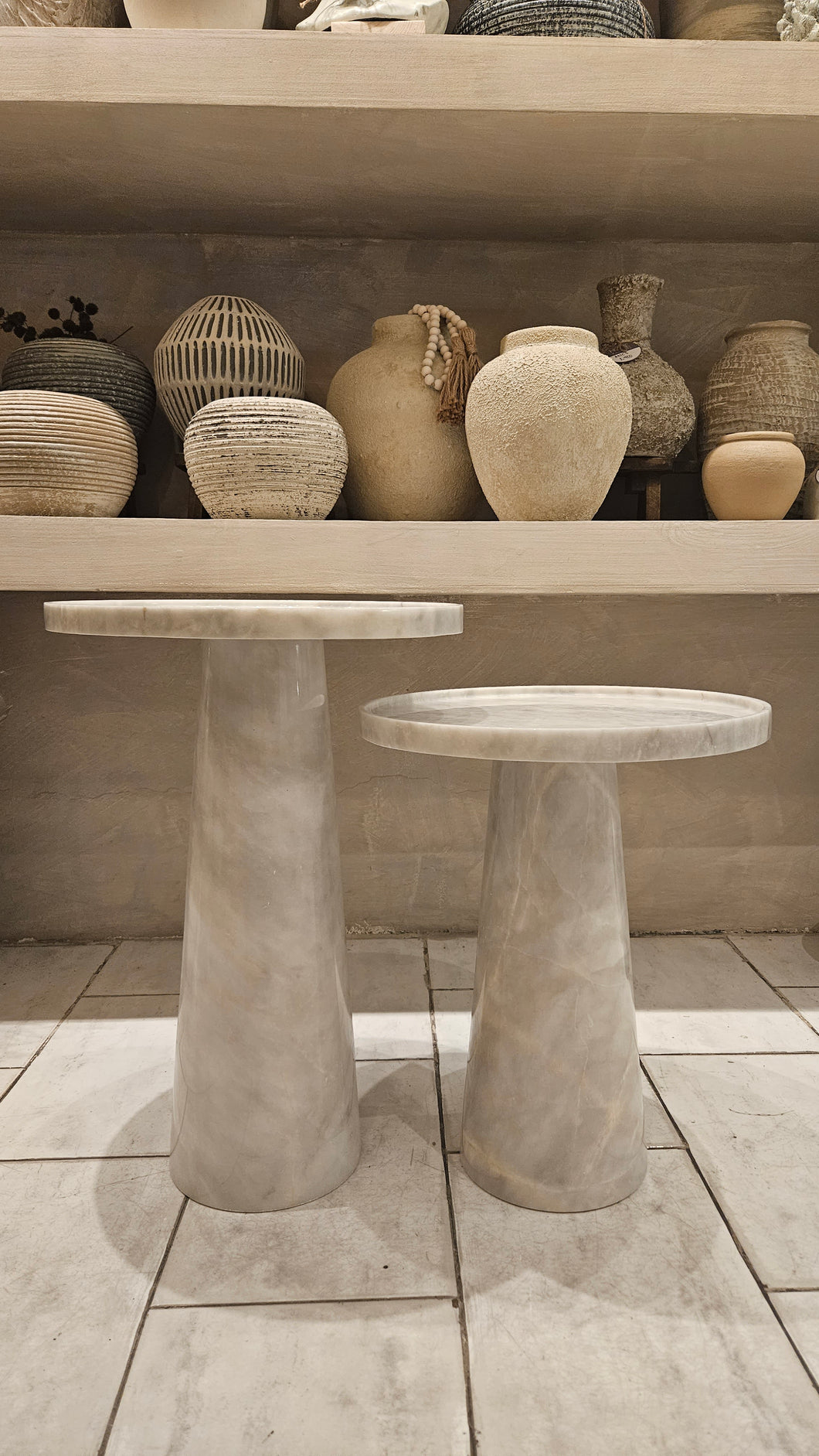 Marble Side Table Set