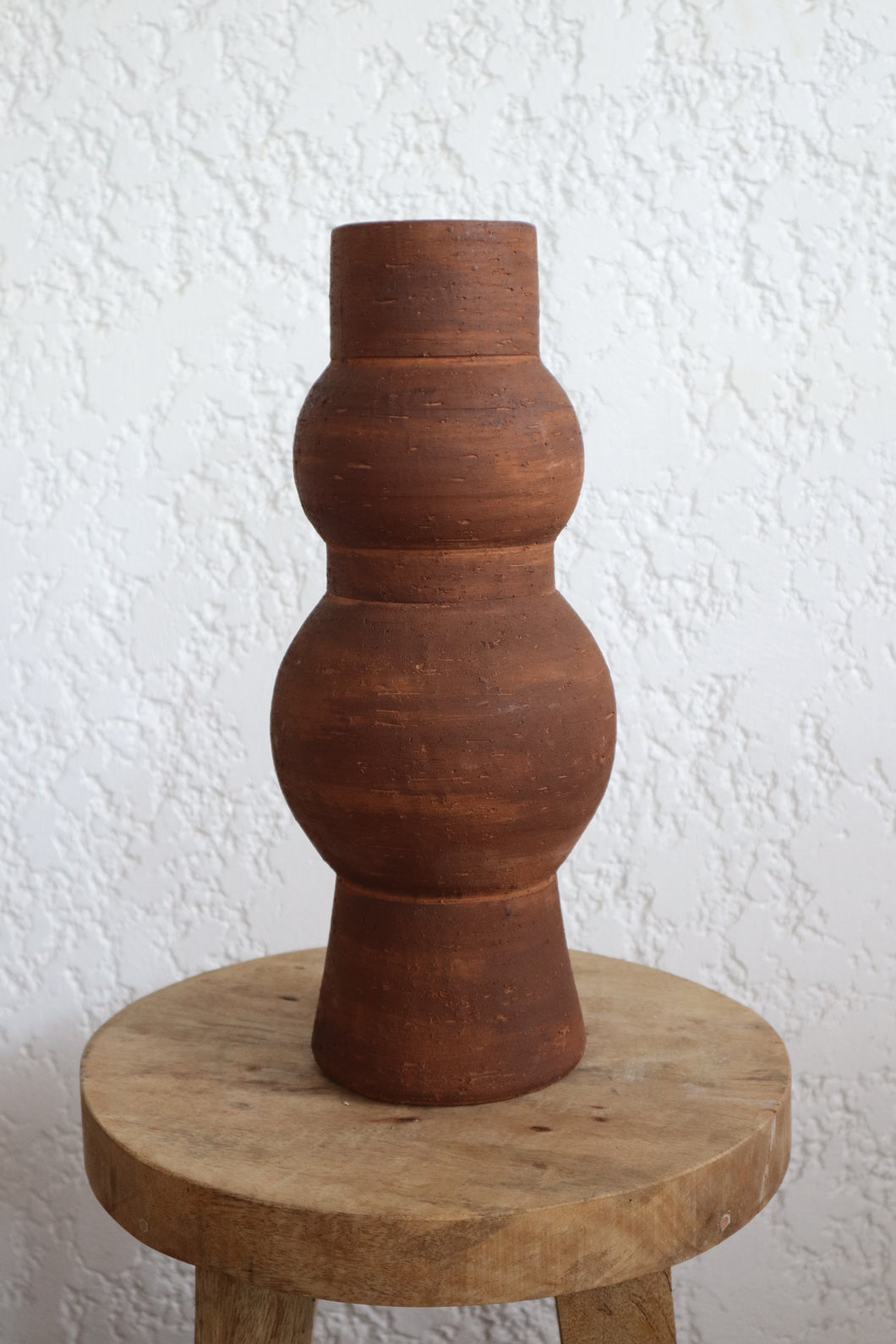 Willa Vase in Dark Terracotta