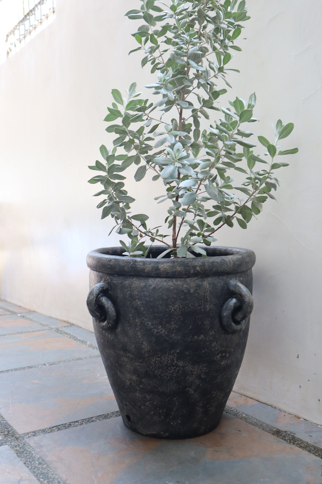 Bastion Planter in Black