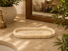 Load image into Gallery viewer, Marble Oval Tray Short - Century
