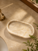 Load image into Gallery viewer, Marble Oval Tray Short - Century
