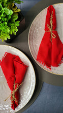 Load image into Gallery viewer, Red Table Napkins (set of 6pcs)
