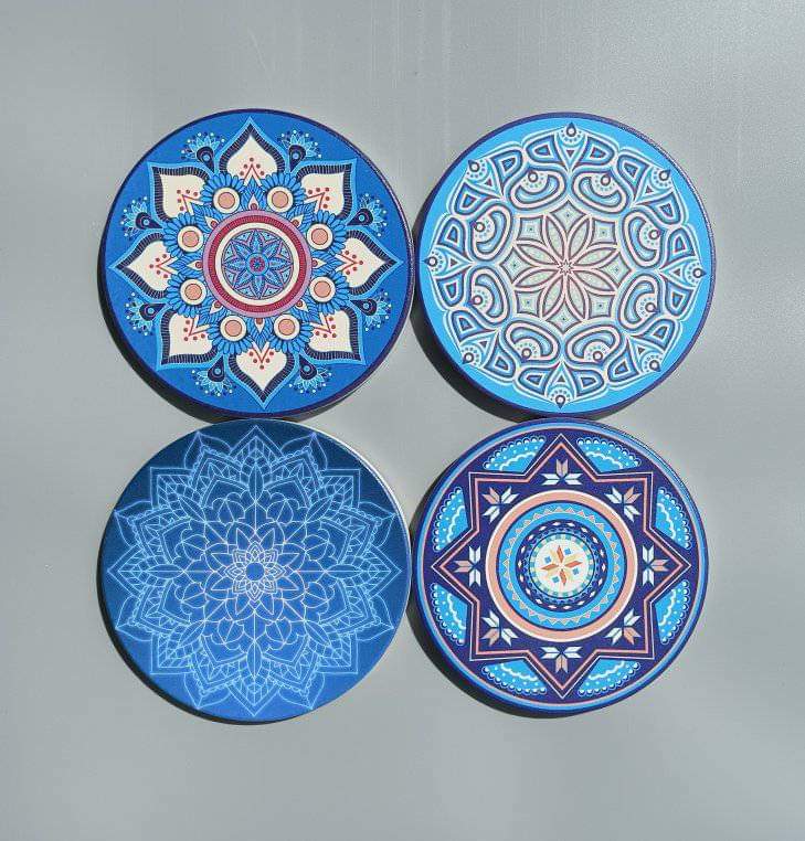 Ceramic Coasters Blue