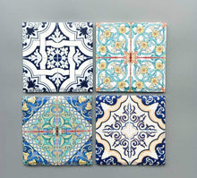 Load image into Gallery viewer, Ceramic Coasters Square Moroccan
